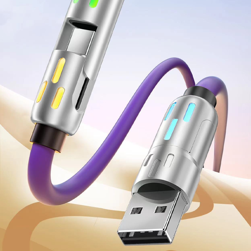⏰【Nur für kurze Zeit: 50 % sparen!】✨Universelles 4-in-1-RGB-Schnellladekabel – Komplett verbessert