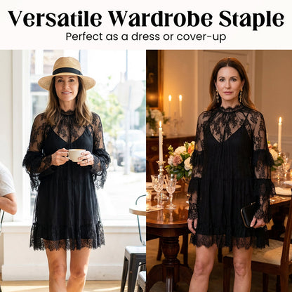 👗 50% RABATT! ✨ Elegantes Spitzenkleid mit Ausschnitten – Feminin & luftig – Perfekt für besondere Anlässe, Sommerpartys oder romantische Abende – zarte Spitze mit modernen Details 🌸