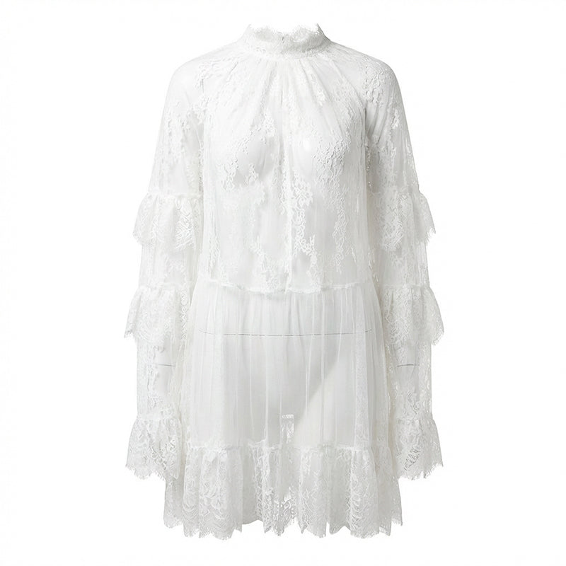 👗 50% RABATT! ✨ Elegantes Spitzenkleid mit Ausschnitten – Feminin & luftig – Perfekt für besondere Anlässe, Sommerpartys oder romantische Abende – zarte Spitze mit modernen Details 🌸