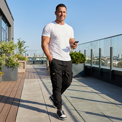🌞 Sommerneuheiten – Jetzt bis zu 50% sparen! 💰 Lässige Cargohose für Herren mit Kordelzug