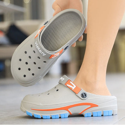 💎💨 50% RABATT! Atmungsaktive 2-in-1 Slip-On Sandalen für Herren 🏃‍♀️🌊 Rutschfeste EVA-Sohle & ultraleicht – ideal für Freizeit & Reisen