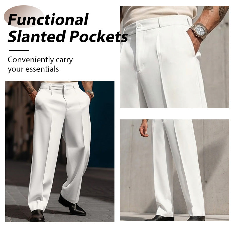 👖✨ Lässige Herrenhose mit Bundfalten und weitem Bein Perfekt für entspannte City-Styles ✓ Atmungsaktive Qualität ✓ Vielseitig kombinierbar Jetzt sichern!