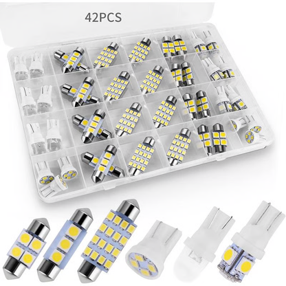 🌞Frühlingserwachen: 💡42-teiliges Superhelles LED Auto-Innenraumbeleuchtungs-Set – Plug & Play Upgrade für dein Auto ✨