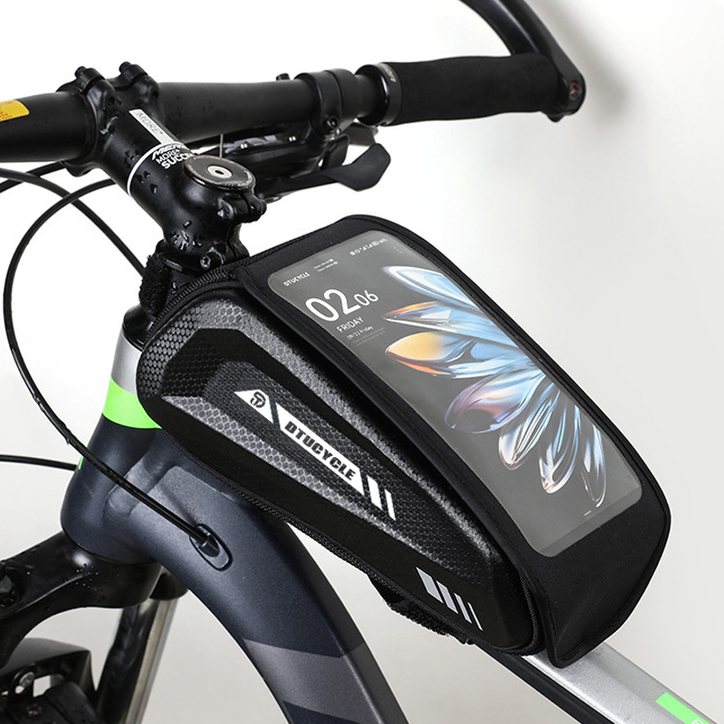 🚴52% RABATT! 📱 Wasserdichte Fahrrad Oberrohrtasche – Hardcase Handyhalter, Perfekt für MTB & Rennrad 🗺️