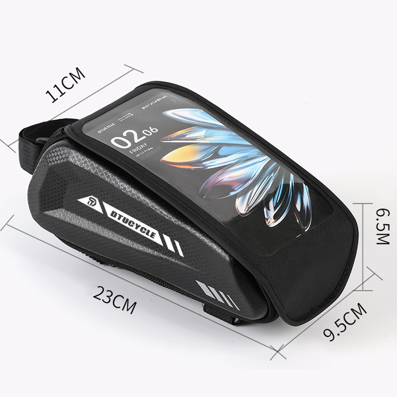 🚴52% RABATT! 📱 Wasserdichte Fahrrad Oberrohrtasche – Hardcase Handyhalter, Perfekt für MTB & Rennrad 🗺️