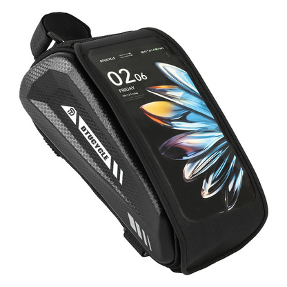 🚴52% RABATT! 📱 Wasserdichte Fahrrad Oberrohrtasche – Hardcase Handyhalter, Perfekt für MTB & Rennrad 🗺️