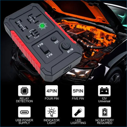 USB-C Kfz-Relaisprüfer für 4/5-polige Relais