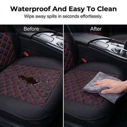 💎 -50% PREMIUM AUTOSITZKISSEN! 💎 Wasserdichtes PU-Leder, Rutschfest & Komfort für jede Fahrt