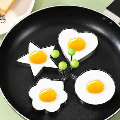 Stainless Steel Fried Egg Molds - Set of 5