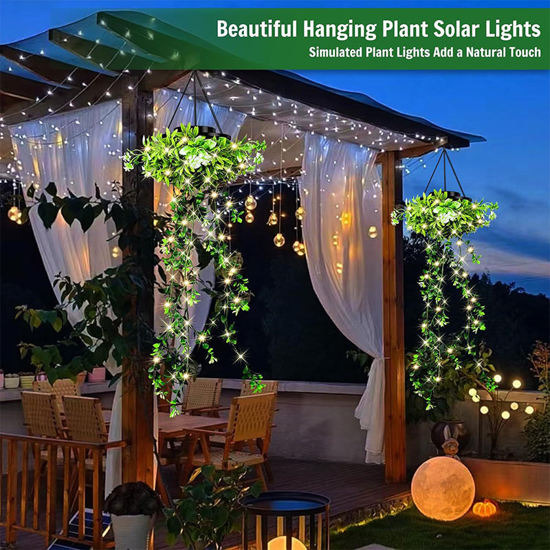 ☀️ 50 % Rabatt – Solar-Efeu-Lichterkette mit künstlichen Blättern – wasserdicht, 8 Beleuchtungsmodi & flexibel – perfekt für Garten, Balkon & Wanddekoration 🌿💡