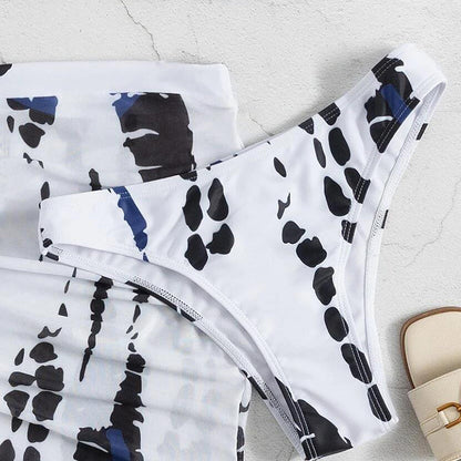 👙 50% RABATT! 🌊 3-teiliges Gerafftes Bikini-Set für Damen – Figurbetonend, Verstellbare Träger & Perfekt Für Strand & Urlaub 🌸