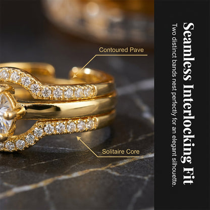📢📢50 % Rabatt!! ⏰Vintage Zirkonia Ring – Verstellbarer Offener Ring für Damen, Elegant & Leicht Luxus für Zeige- oder Mittelfinger
