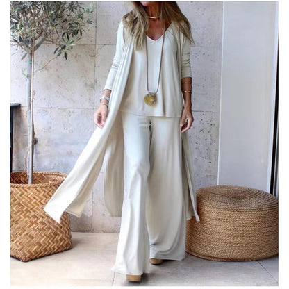 3-teiliges, locker sitzendes Loungewear-Set für Damen