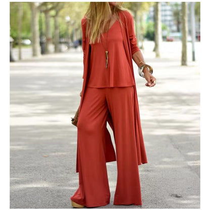 3-teiliges, locker sitzendes Loungewear-Set für Damen