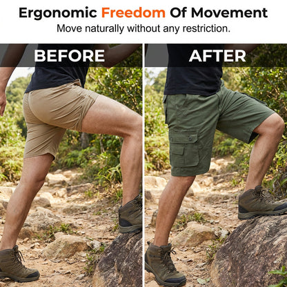 🩳 50% RABATT! 🏕️ Herren lässige Outdoor-Cargo-Shorts – Robust, viele Taschen & verstellbarer Bund – Ideal für Wandern, Arbeit oder den Alltag – bequem & funktional 🌿