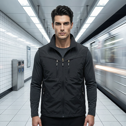 🧥 50% RABATT! 🏞️ Herren Outdoor-Weste mit Mehreren Taschen – Leicht, Strapazierfähig & Ideal Für Wandern & Reisen 🧗‍♂️