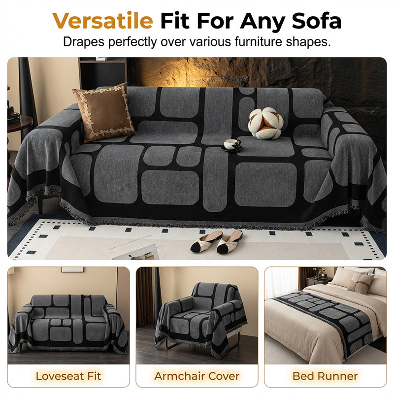 🔥 Ausverkauf & 50 % Rabatt 🔥 Boho-Chenille-Sofabezug rutschfest – Stilvoller, warmer Stoff für umfassenden Couch-Schutz