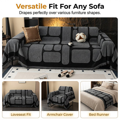 🔥 Ausverkauf & 50 % Rabatt 🔥 Boho-Chenille-Sofabezug rutschfest – Stilvoller, warmer Stoff für umfassenden Couch-Schutz