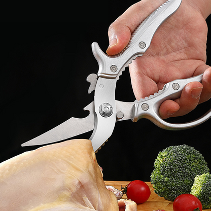 ✂️ NUR FÜR KURZE ZEIT: 50 % RABATT! ⚡ Robuste Multifunktions-Küchenschere – 4-in-1-Werkzeug mit Fischentschupper, Flaschenöffner und Sicherheitsverriegelung 🔪