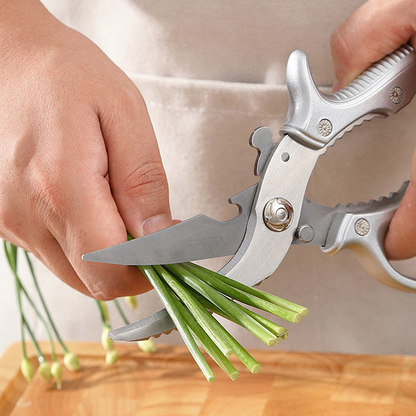 ✂️ NUR FÜR KURZE ZEIT: 50 % RABATT! ⚡ Robuste Multifunktions-Küchenschere – 4-in-1-Werkzeug mit Fischentschupper, Flaschenöffner und Sicherheitsverriegelung 🔪