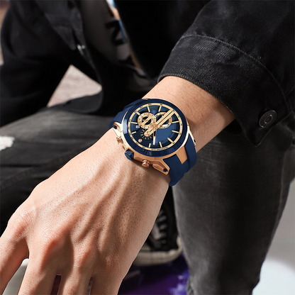 Sportuhr mit leuchtendem Silikonarmband, wasserdicht