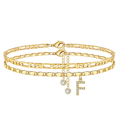 Mehrlagiger Gold-Fußkette für Damen – elegant & zeitlos – ideal für Sandalen & den Sommer✨🦶
