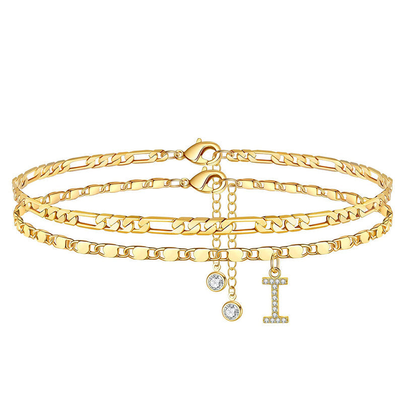 Mehrlagiger Gold-Fußkette für Damen – elegant & zeitlos – ideal für Sandalen & den Sommer✨🦶