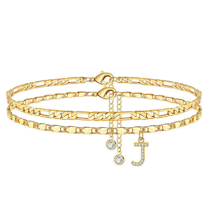 Mehrlagiger Gold-Fußkette für Damen – elegant & zeitlos – ideal für Sandalen & den Sommer✨🦶