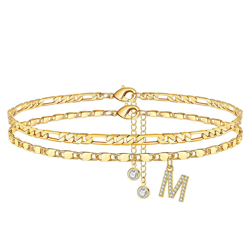 Mehrlagiger Gold-Fußkette für Damen – elegant & zeitlos – ideal für Sandalen & den Sommer✨🦶