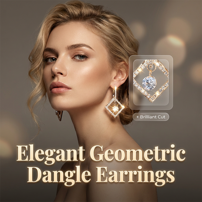 💎 55% RABATT! ✨ Funkelnde Geometrische Diamant-Ohrringe – Zeitloses Design, Hochwertige Verarbeitung & Perfekt Für Besondere Anlässe 🌟