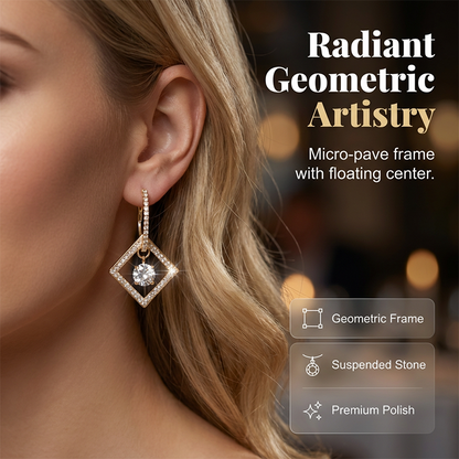 💎 55% RABATT! ✨ Funkelnde Geometrische Diamant-Ohrringe – Zeitloses Design, Hochwertige Verarbeitung & Perfekt Für Besondere Anlässe 🌟