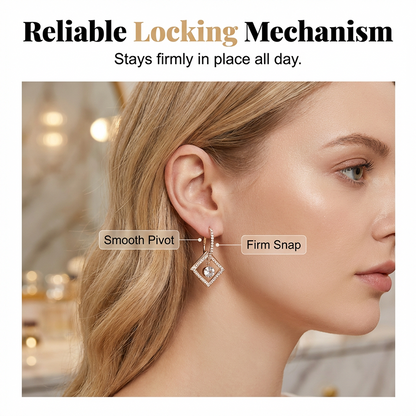 💎 55% RABATT! ✨ Funkelnde Geometrische Diamant-Ohrringe – Zeitloses Design, Hochwertige Verarbeitung & Perfekt Für Besondere Anlässe 🌟