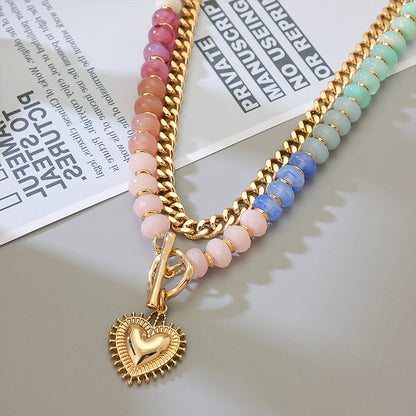 🌈 50% RABATT! 📿 Boho-Regenbogenkette mit Perlen & Kette – Buntes Design, Leichtgewicht & Perfekt Für Einen Fröhlichen, Kreativen Look ✨