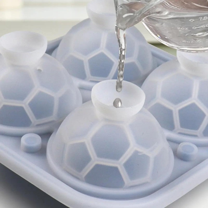 ⚽ 1. 2+1 GRATIS DEAL 🔥 Silikon Eisballform in Fußballform – perfekte Eiswürfel für Sommerdrinks 🧊⚽✨