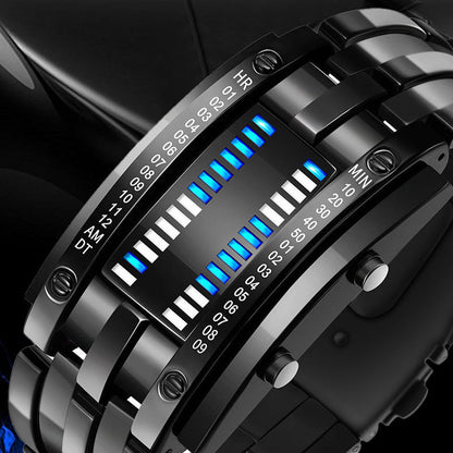 💫 HALF PRICE DEAL ⌚ Herren LED Binary-Uhr 🔥 futuristisch, hochwertig & ideal als Geschenk für den Freund 🎁
