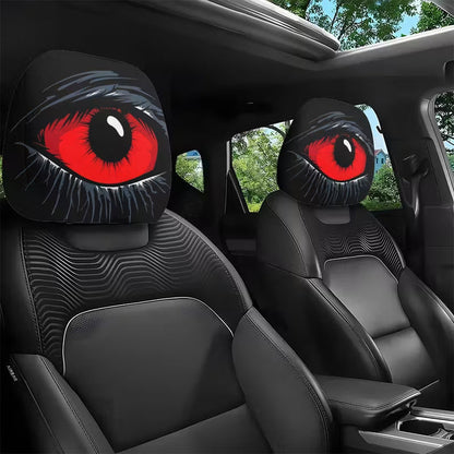 Gruselige Kopfstützenhülle mit rotem Auge👁️‍🗨️🚗
