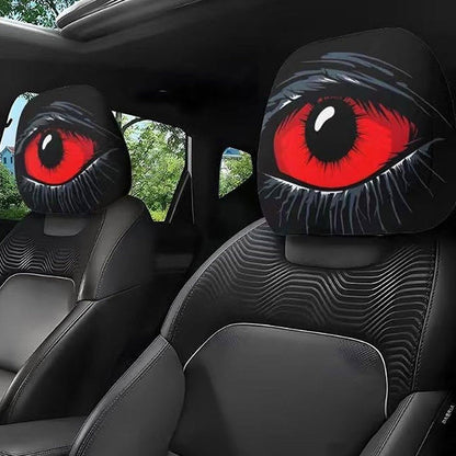 Gruselige Kopfstützenhülle mit rotem Auge👁️‍🗨️🚗