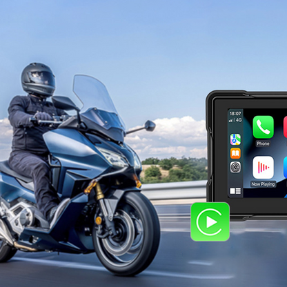 🏍️ LIMITED-TIME 50% RABATT! 📹 Motorrad-Dashcam mit CarPlay – IPX6 Wasserdicht, Dual-Kamera, Drahtlos 🎥
