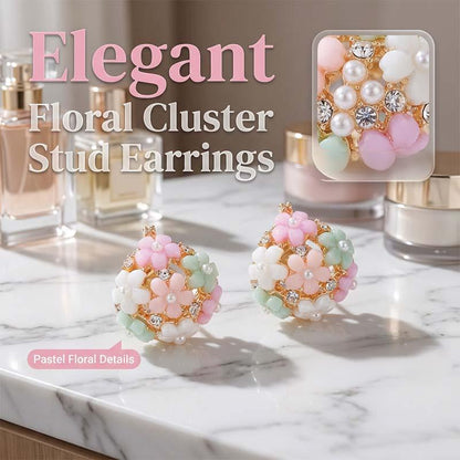 Elegante Ohrringe mit bunten Blumenmotiven aus Zirkonia