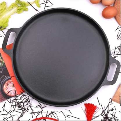 Non-Stick Cast Iron Griddle Pan with Handles
