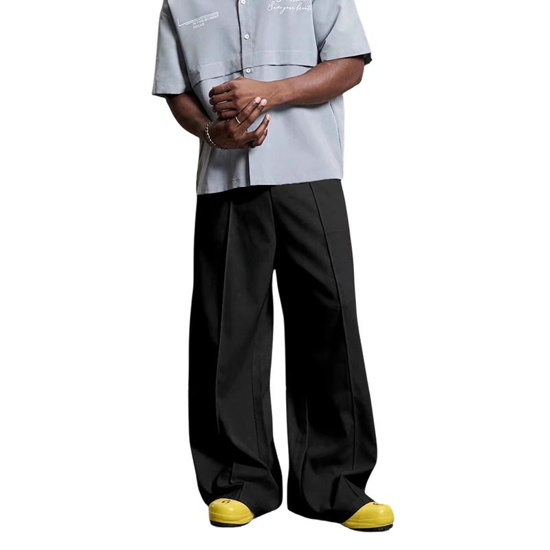 👖 50% RABATT! ✨ Minimalistische Herrenhose mit weitem Bein – Leicht, atmungsaktiv & perfekt für einen modernen, lässigen Look 🚶‍♂️