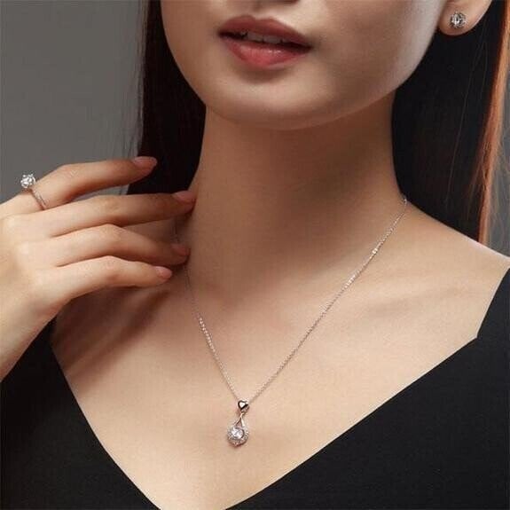 💧Funkelnde Herz-Tropfen-Halskette ✅ Beweglicher Stein & eleganter Glanz | Raffiniertes Geschenk 💞 – HEUTE 50 % RABATT 🔥