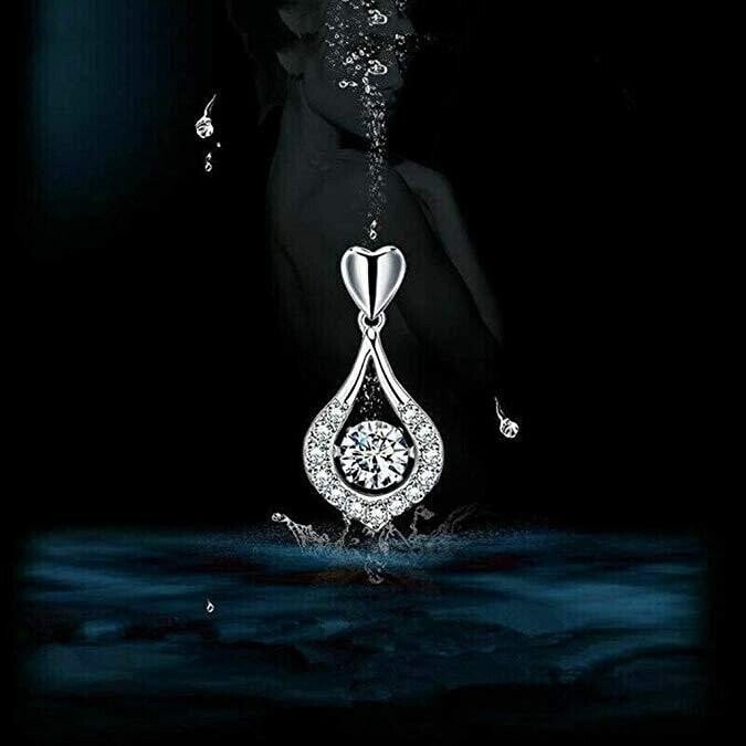 💧Funkelnde Herz-Tropfen-Halskette ✅ Beweglicher Stein & eleganter Glanz | Raffiniertes Geschenk 💞 – HEUTE 50 % RABATT 🔥