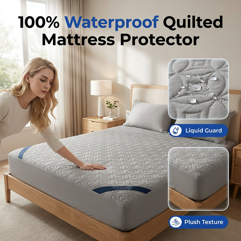 🛏️ Premium Matratzenschutz – wasserdicht, atmungsaktiv & wolkenweich – schützt vor Flüssigkeiten, Milben & Allergenen – ideal für Allergiker, Kinder & Haustiere ✨🛡️