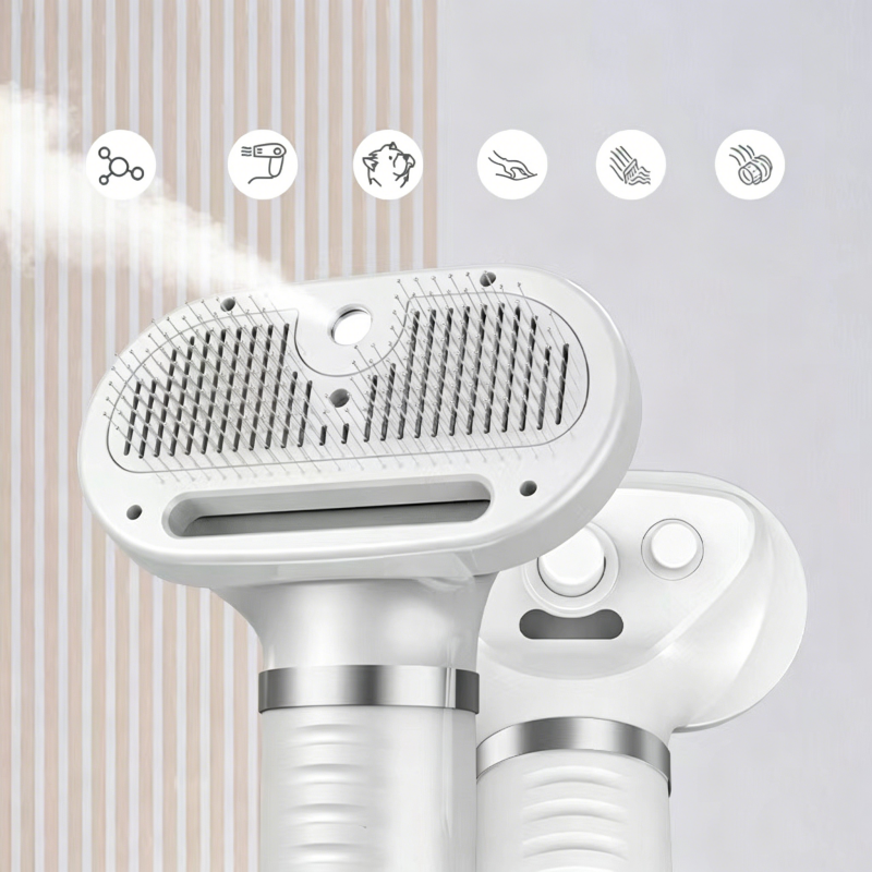 🐕 50 % Rabatt - 3-in-1-Dampfbürste für Haustiere – sanfte Dampfreinigung gegen Gerüche, Bakterien & loses Fell 🌿 – ohne Chemie