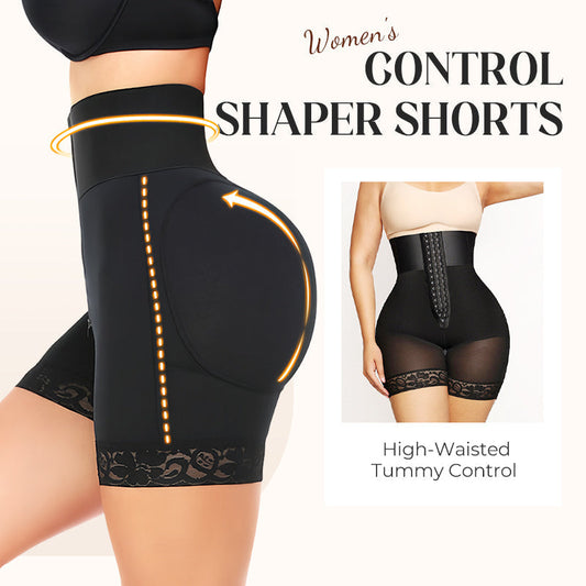 🔥🔥 2026 NEU 🥳🍑☁️Damen-Shorts mit hohem Bund und formender Wirkung für einen figurformenden Bauch – Unsichtbarer Tragekomfort, perfekte Kurven💃✨