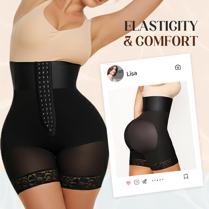 🔥🔥 2026 NEU 🥳🍑☁️Damen-Shorts mit hohem Bund und formender Wirkung für einen figurformenden Bauch – Unsichtbarer Tragekomfort, perfekte Kurven💃✨