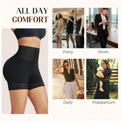 🔥🔥 2026 NEU 🥳🍑☁️Damen-Shorts mit hohem Bund und formender Wirkung für einen figurformenden Bauch – Unsichtbarer Tragekomfort, perfekte Kurven💃✨