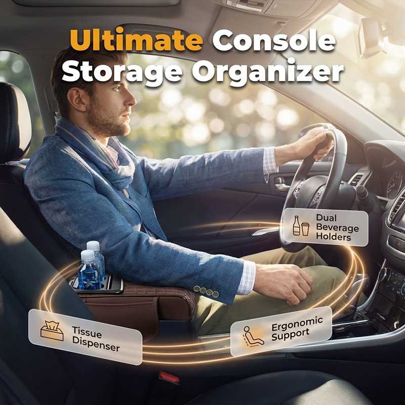 🚗💺 Multifunktionale Mittelkonsolen-Aufbewahrungsbox & Armlehne fürs Auto – 50% Rabatt! Organisiere deinen Innenraum mit Stauraum und Komfort 🎁