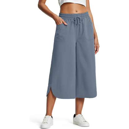 ✨ NUR FÜR BEGRENZTE ZEIT 50% RABATT! 🌸Schmeichelhafte Cropped-Hose mit hoher Taille